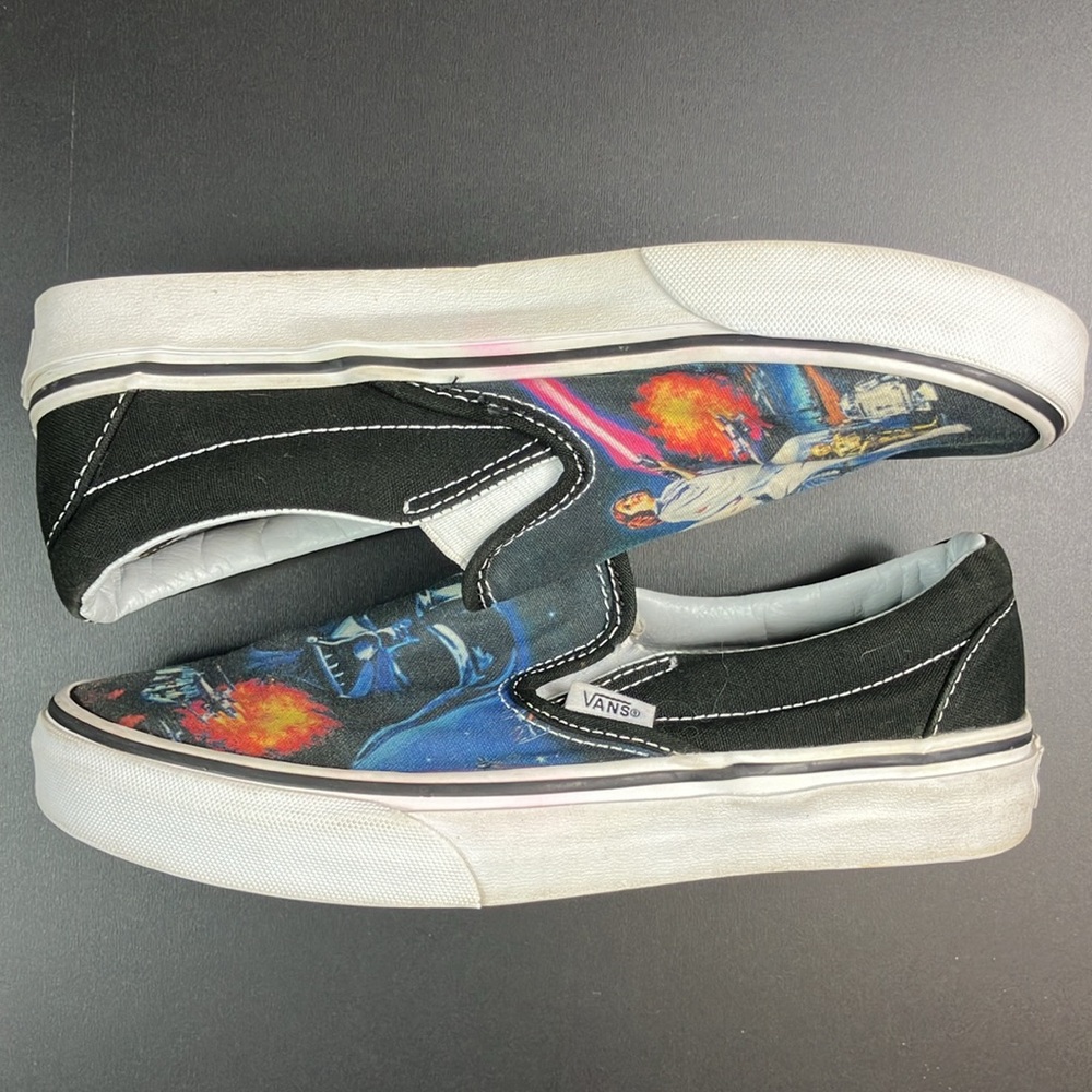 Vans x Star Wars New Hope Classic Slip On Unisex Sneaker Shoes M 5.5 / W 7 - Picture 9 of 11